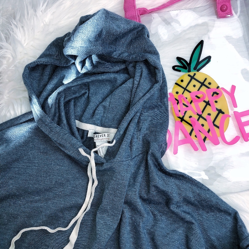 Forever 21 Marled Drawstring Hoodie sz. L